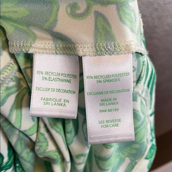 LILLY PULITZER MARGENE SLEEP DRESS FIDDLE LEAF GREEN LARGE 🌺 - Picture 6 of 8